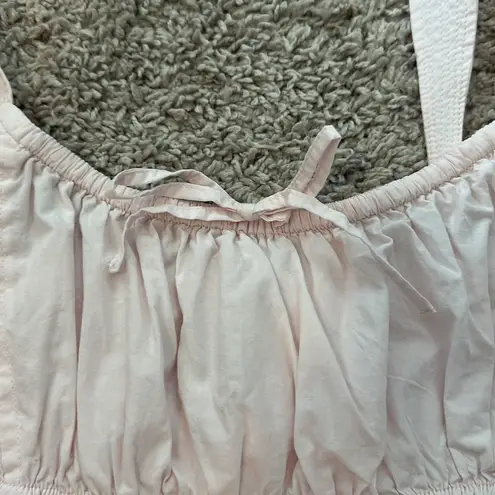 Aritiza Sunday Best light pink Martine Poplin dress Sz L Size L