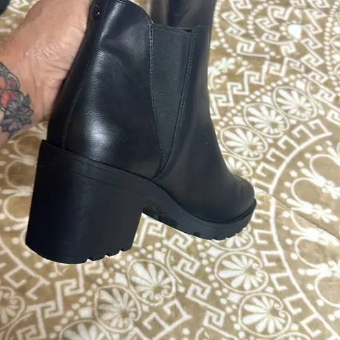 X-Appeal Laura Black Stretch Side Ankle Boots Women's Size 11 M