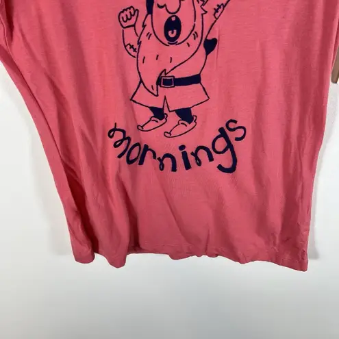 Munki Munki NWT Disney M Seven Dwarfs I Dont Do Morning Pajama Shirt Top