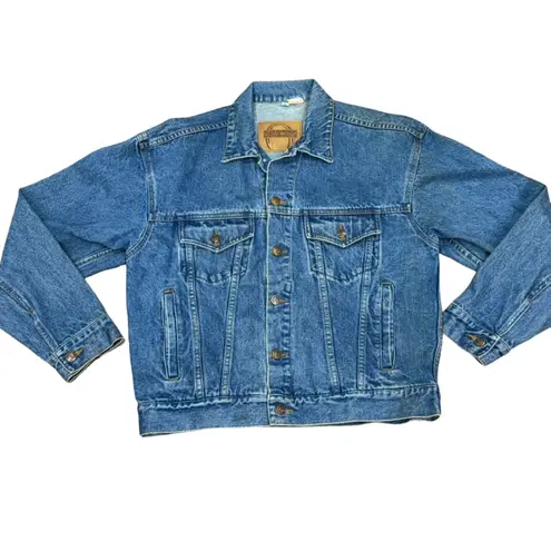 🧥🐎 Vintage Women’s Horseshoe Casino Hotel Embroidered Jean Jacket – Size M Blue Size M