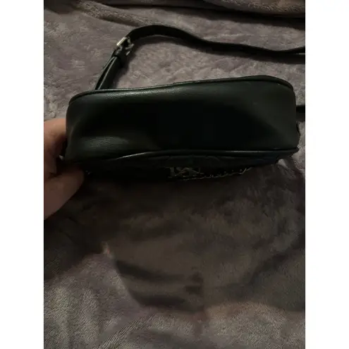 Badgley Mischka Quilted Crossbody Bag Black Chain Strap Small Shoulder Bag Purse Fashionable