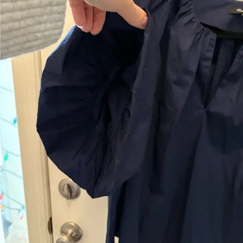 Madewell  Bubble-Sleeve Top in Poplin in Deep Cobalt Size 14 - Image 3