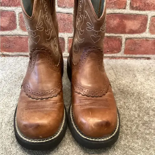 Ariat Fatbaby Womens Carmel brown western cowboy boots size 11