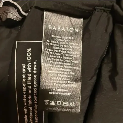 Aritzia Babaton Reza Down Filled Puffer Jacket Coat Longline Black XS 85 From Sara