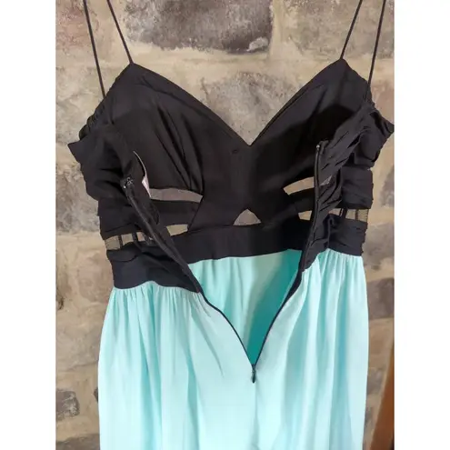 Hailey Logan By Adrianna Papell Mini Dress Woman's 3/4 Formal Black Green Dance Size undefined