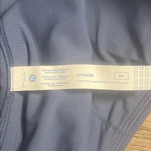 UNISSU Women's Navy Slate Padded Yoga Athletic Sports Bra Medium NEW Blue