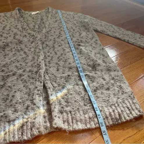 Inhabit Women's Sweater Cardigan Cream Knit Wool Blend Knit Oversized Sz Medium Tan