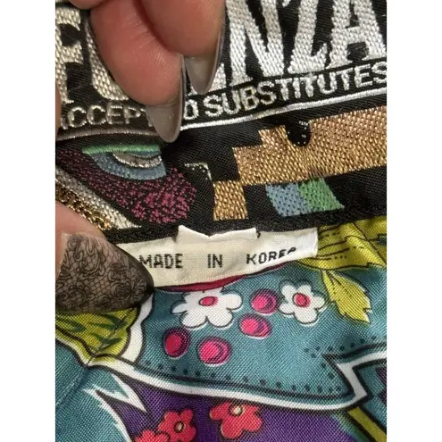 Forenza Accept No Substitutes Women Jacket Size Large Pockets Button Zip Vintage