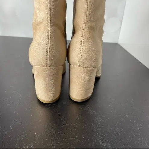 Marc Fisher  Women's Luley Over The Knee Narrow Calf Boots Light Natural Sz 6