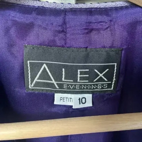 Alex Evenings ROYAL BLUE MOTHER OF THE BRIDE DRESS AND JACKET WITH JEWELS 10P