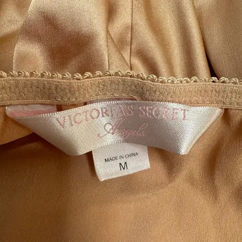Victoria's Secret Victoria’s Secret Angels Peach and Cream Satin and Lace Romper size Medium thumbnail 2