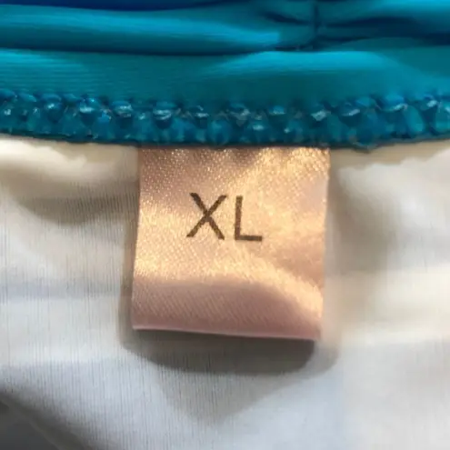 Turquoise Bandeau Bikini Top Matching Bottoms Juniors XL Size undefined