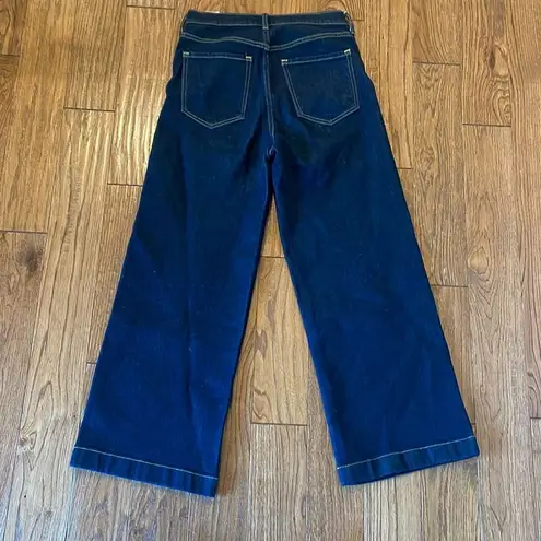 Banana Republic  high rise wide leg crop jeans size 26