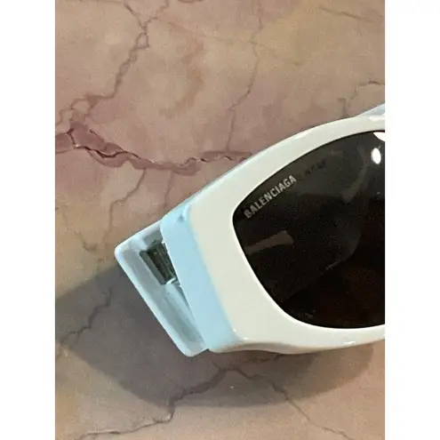 Balenciaga Max Sunglasses in Ivory New with Case Womens BB0258S-003 Sunnies