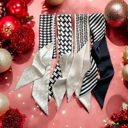 Exquisite Satin Silky Chic Style Black White Selection Twillys