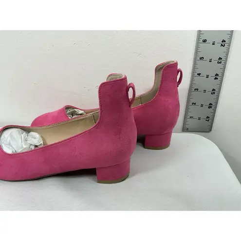Womans Hehainom Jenna Slipon Pumps Size 5 Pink Small Heel Round Toe