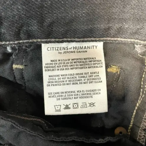 Citizens of Humanity  Gia Jeans Studded Dark Tempest Black Denim Size‎ 29