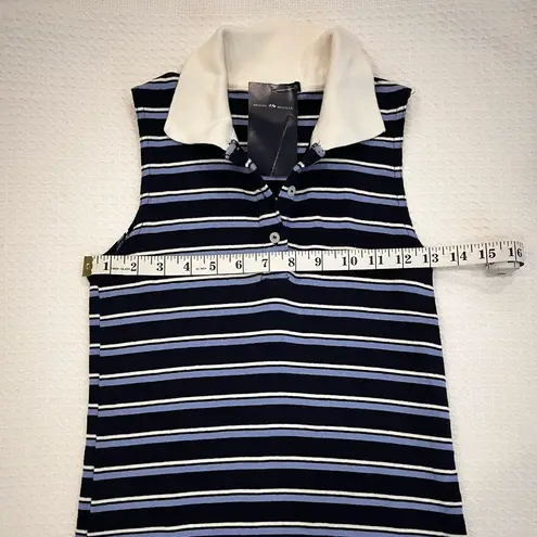 Brandy Melville  Blue & White Striped Costal Summer Sleeveless Dress OS FLAW