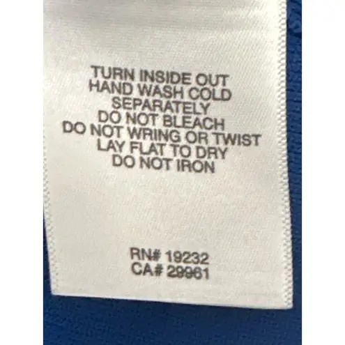 Alfred Dunner Bright Royal Blue Pullover Blouse Flower Decoration Size L