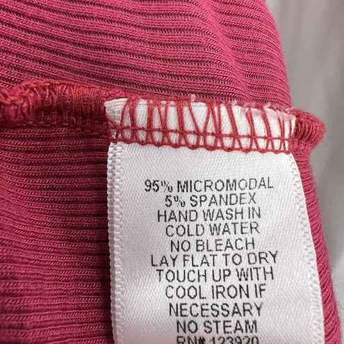 LA Made Ysabel Angled Top Dark Pink Medium