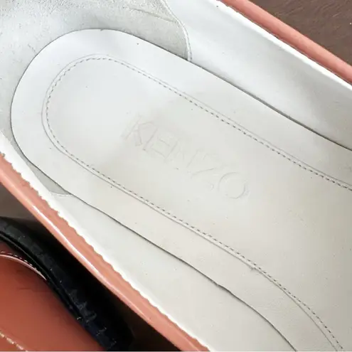 Kenzo Georgia Patent Leather Tassel Loafers in Rose Womens 36