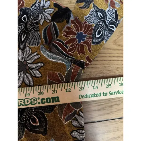 Alfred Dunner Women Size Large Autumn Weekend Sweater Floral Stretch Fall Light