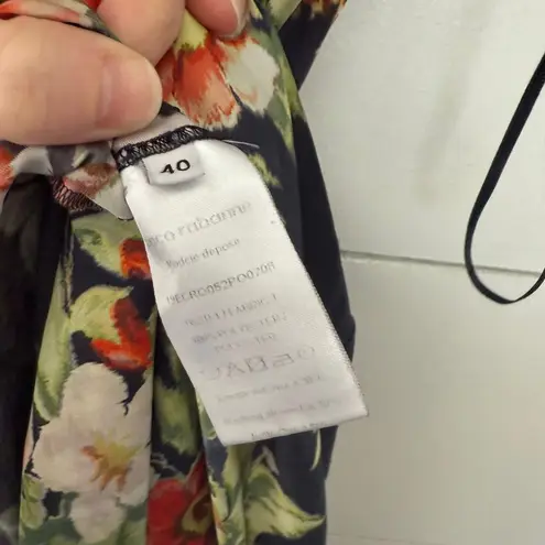 Paco Rabanne Women’s 40 Black Rose Maxi Dress Flawed Size 0