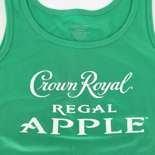 Tangerine Crown Royal Regal Apple Women's Bright Green Tank Top - Size S - GUC