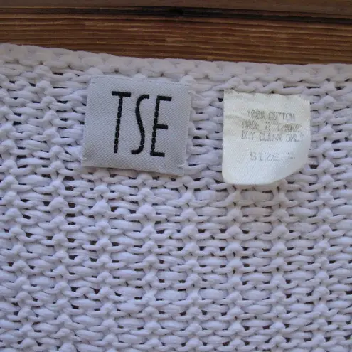 TSE Scoop Neck Cotton Pullover Sweater Knit Top