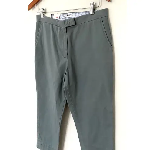 Tommy Hilfiger NWT  Green Chinos Relaxed Fit Flat Front Sz 8