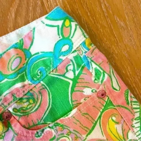 Lilly Pulitzer  Chin Chin‎ Clifton Shorts Denim Cotton Size 2 Vacation Beach Prep