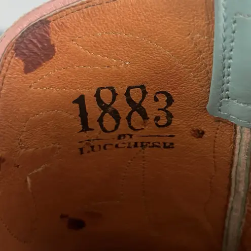 Lucchese 1883 Adona Stone Wash Robins Egg Blue Western Cowboy Boots