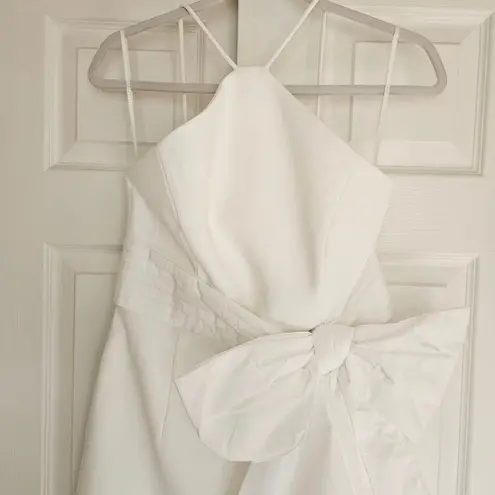 Rebecca Vallance Grace Halterneck Mini Dress NEW Sz UK 10/US 6 White