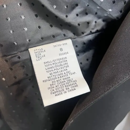 Tribal Basic Black Staple Single Breasted Blazer Jacket Office Work Career Sz 8