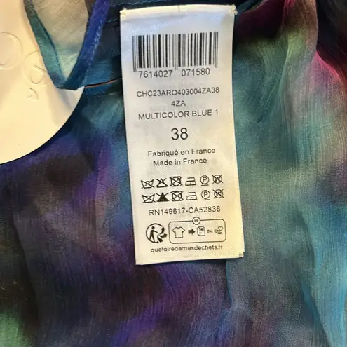 Chloé Chloe Tie Dye Silk Caftan & Maxi Slip dress Blue Multicolor Size 38 $4032 NEW