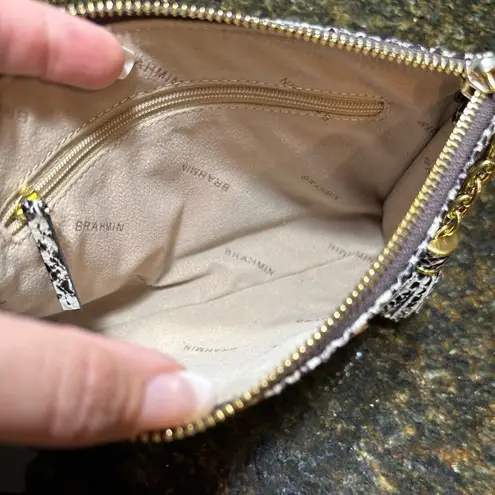 Brahmin EUC Authentic Vintage Python Snakeskin Wristlet Clutch Bag