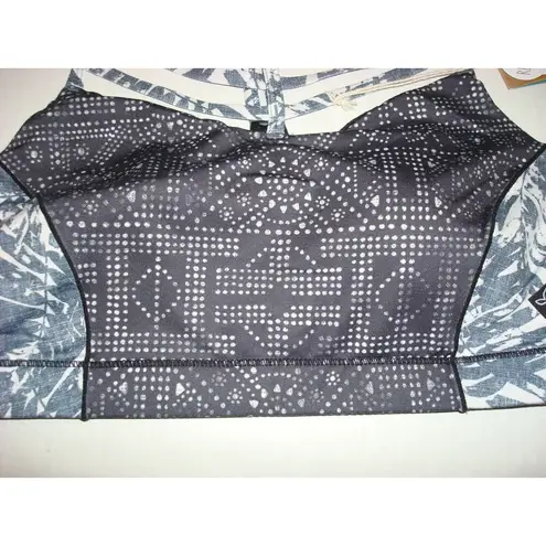 prAna NWT Womens Black Blue M Pilates Yoga Strappy White Top Bra New Riestling