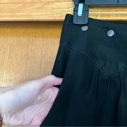 Bart by Sibylle Lyn Canada Suede Black Straight Leg Tapered Pants Rodeo Western Size M