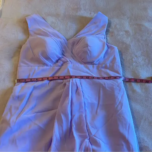Lilac chiffon sleeveless homecoming dress size 16 v