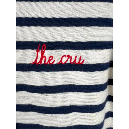 Maison Labiche Paris Striped Tee "the cru" Small Embroidered Cotton French Style White