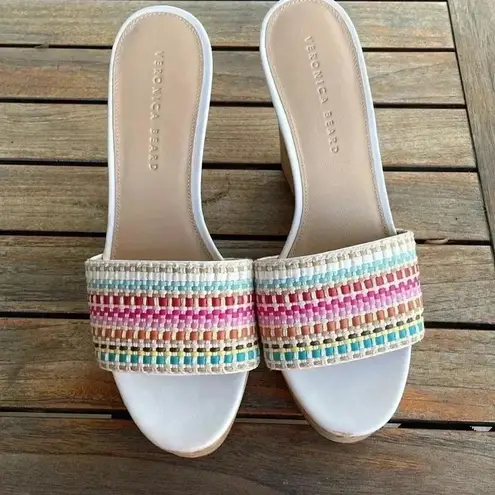 Veronica Beard Dali Woven Wedge Sandals
