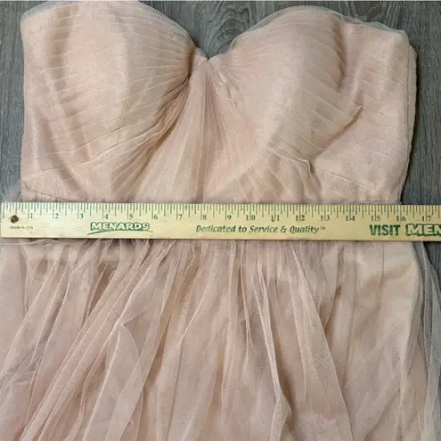 Jenny Yoo Maia Convertible Dress – Blush Tulle, Size 14