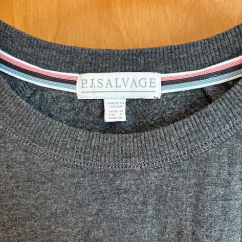 PJ SALVAGE Charcoal Gray Long Sleeve Crew Neck Sweatshirt Womens Small