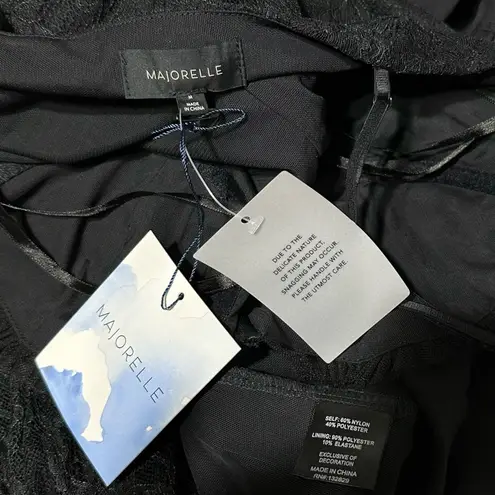 Majorelle Salma Floral Lace Gown, Black, Medium