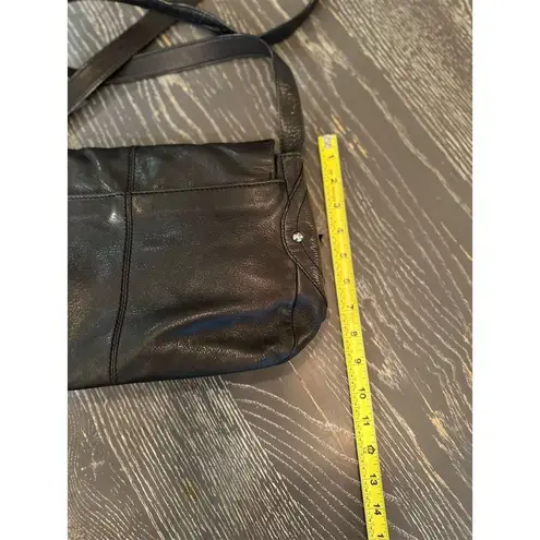 B Makowsky B. Makowsky Women's Black Leather Studded Crossbody Shoulder Bag