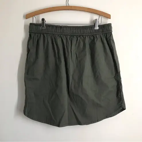 Sundry for Evereve Sunday Skirt Drawstring Waist Green size M (2) NEW