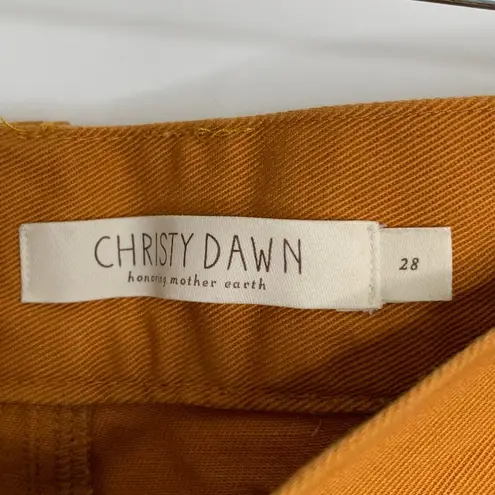 Christy Dawn the Noah Wide Leg High Rise Pant in Pumpkin Womens Size 28