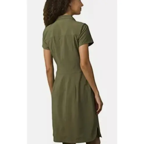 prAna Shadyn Dress Women S Cargo Green Polyester Outdoors Gorpcore Hiking