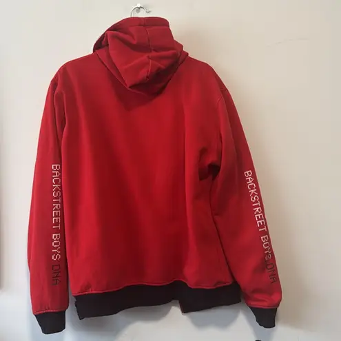 Backstreet Boys DNA Zip up Reversible Red Hoodie in Size Large