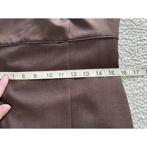 Jones Studio Separates Womens Dress Sleeveless Round Neck Sheath Brown Size 4